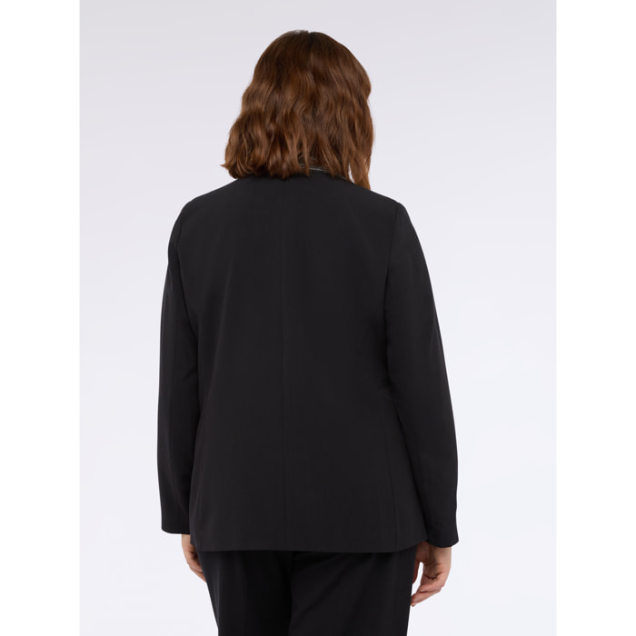 Fiorella Rubino - Blazer con detalles brillantes - Negro