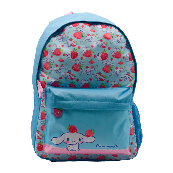 Zaino Americano Cinnamoroll adattabile al carrello. Schiena imbottita e compartimento per laptop.