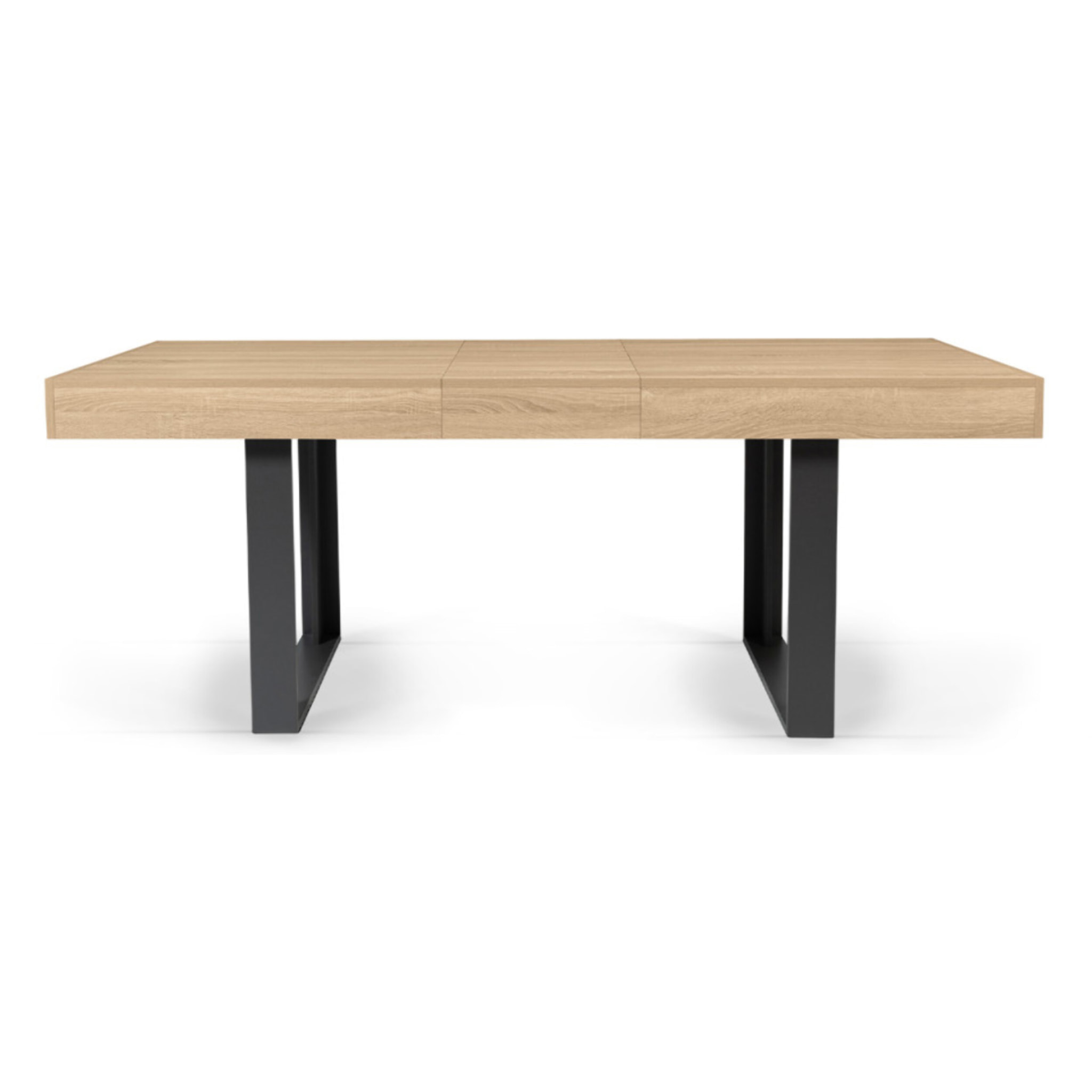 Tables à manger extensibles Brixton - Bois - Noir