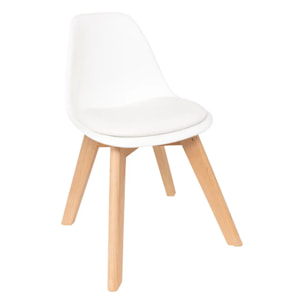 Chaise enfant "Baya" blanc