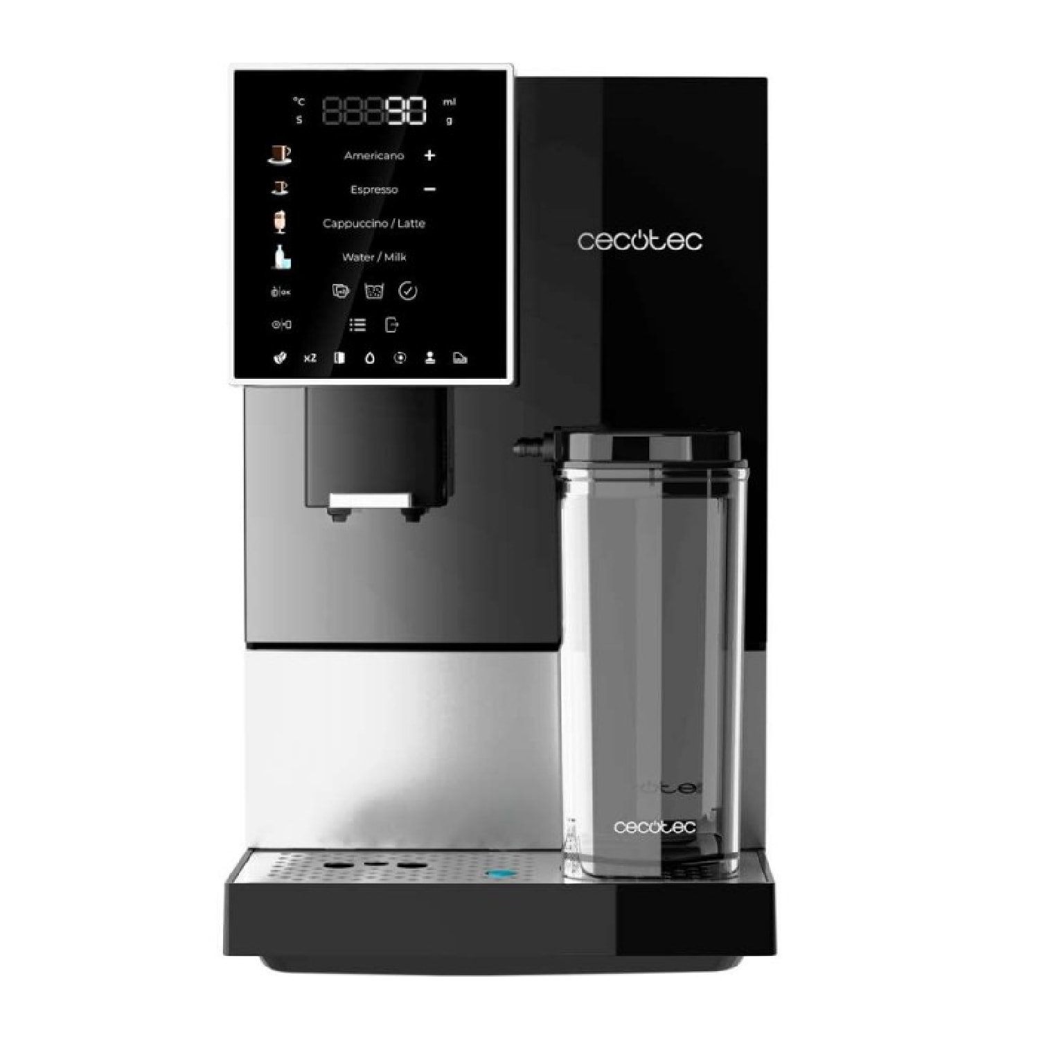 Cecotec Cafetera Superautomática Cremmaet Compactccino Black Silver