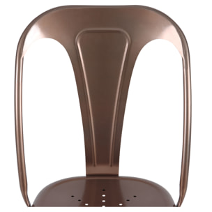 Lot de 2 chaises en métal cuivre - Indus