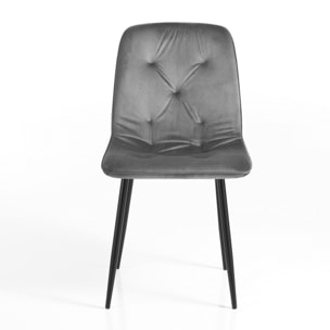 TOMASUCCI set 4 sedie TINA GREY