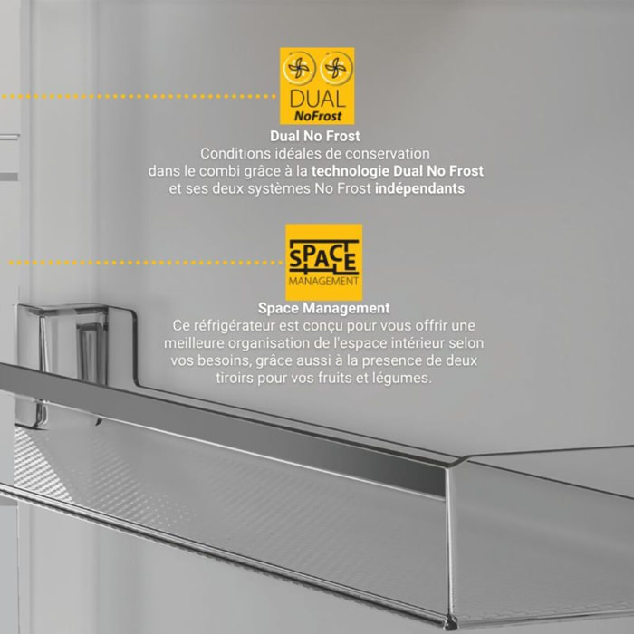 Réfrigérateur combiné WHIRLPOOL WHK25404XP4E