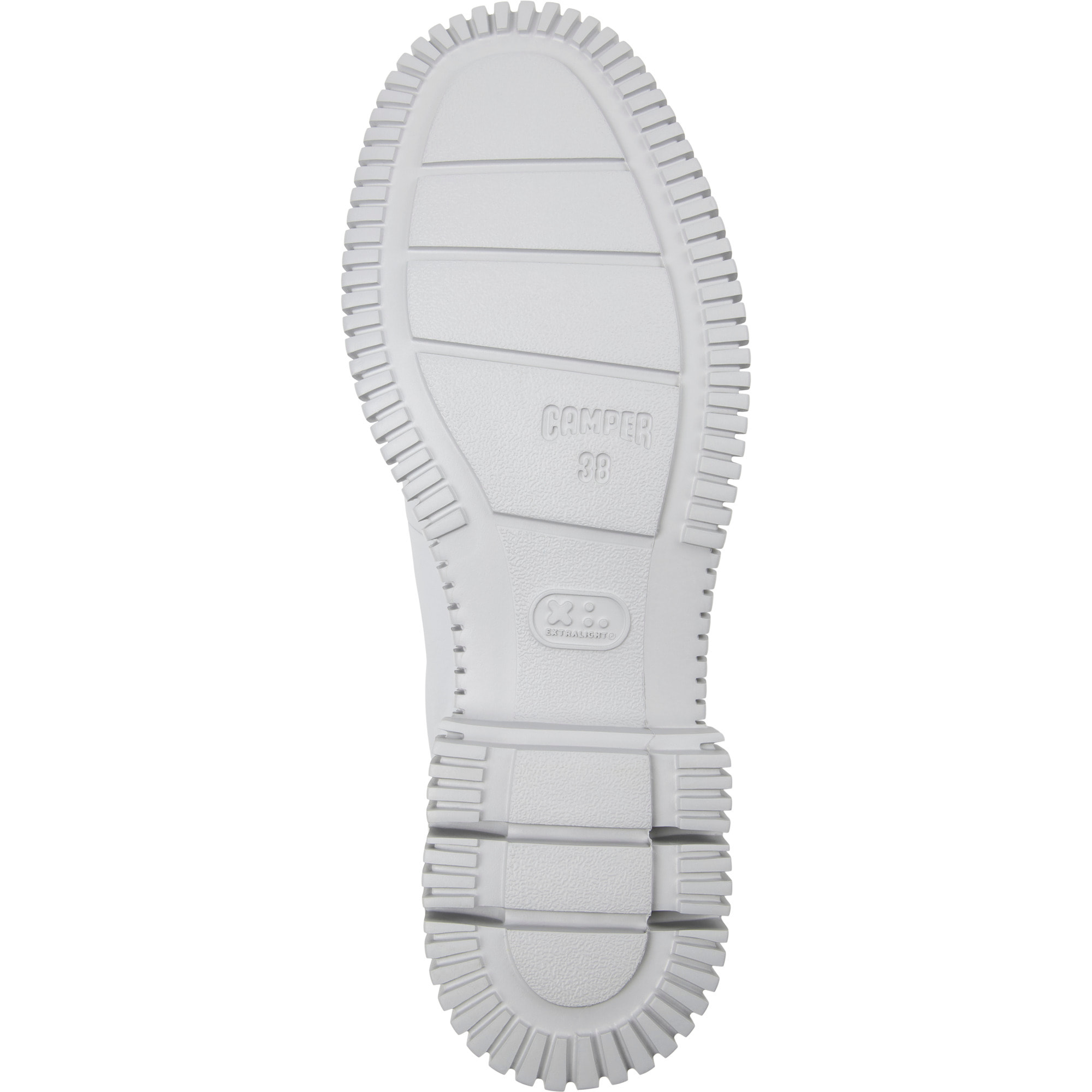 Zapatos de cordones - CAMPER Pix - Gris - Cuero liso