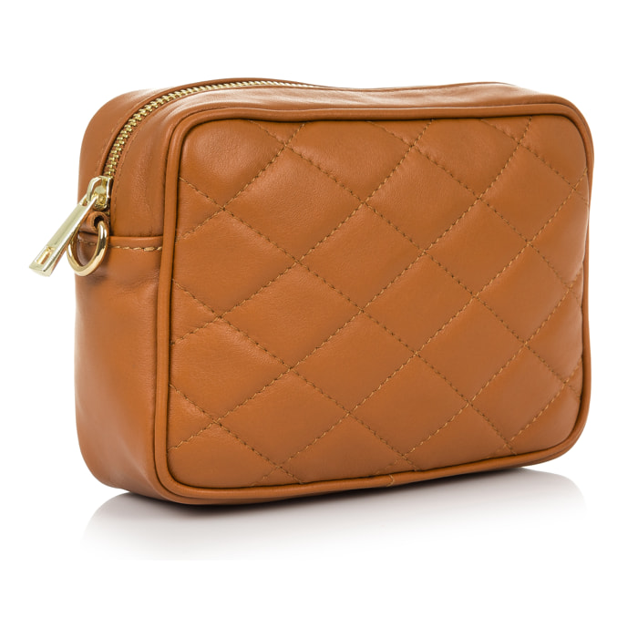 Cleopatra Borsa a spalla Donna.Pelle autentica Pelle trapuntata