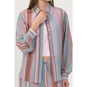 Kocca - Camicia in fantasia a righe Donna