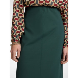 Elena Mirò - Gonna tubino in punto Milano - Green