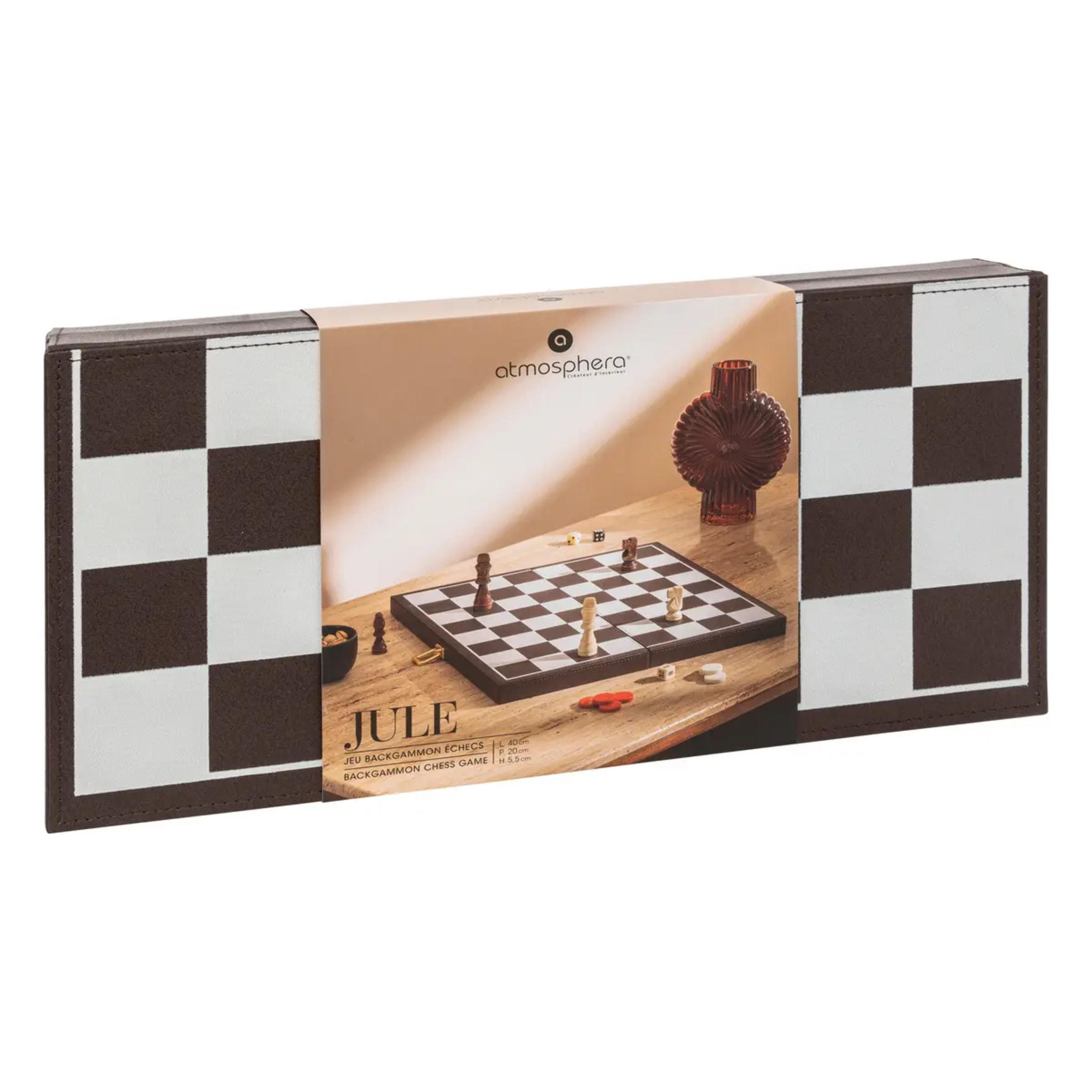 Jeu de backgammon et échec Jule