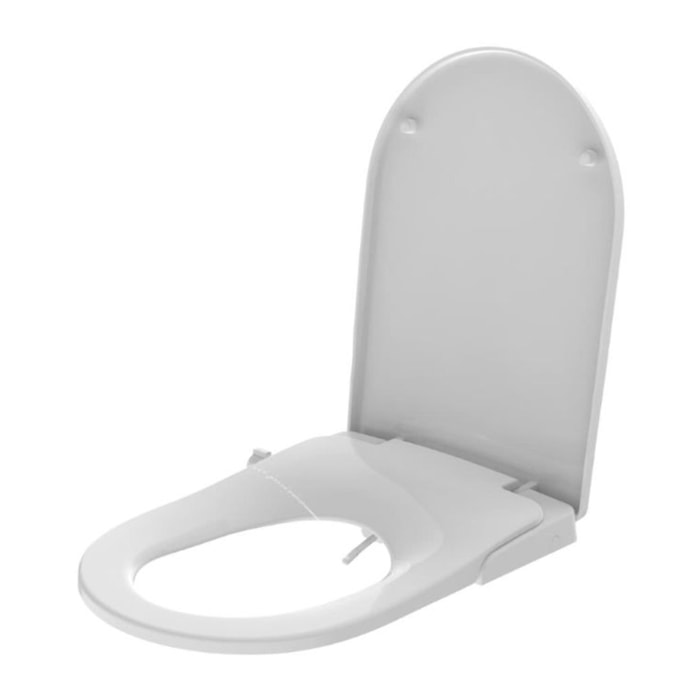 Abattant WC japonais SoftClose, fonctionnement sans électricité, blanc (SATBEASY2233U5)