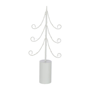 J-Line décoration Sapin - acier - blanc - small - LED