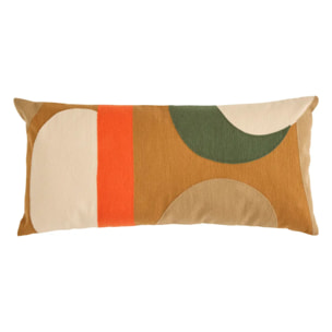 Coussin Hary marron caramel 50x30cm