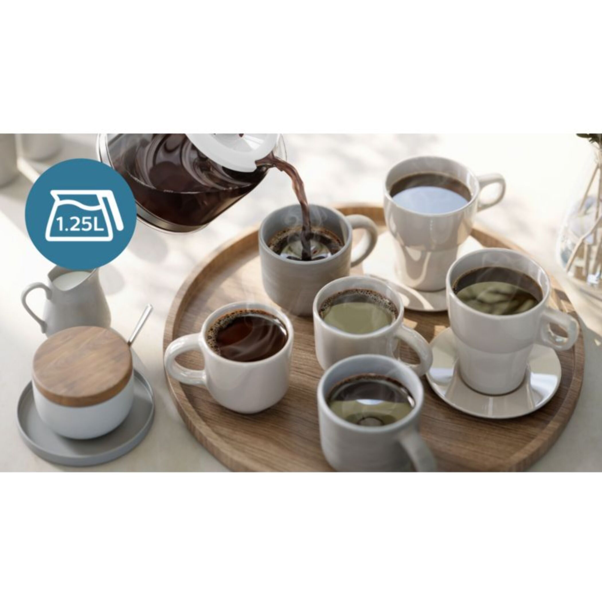 Cafetière filtre PHILIPS HD7411/00 blanc