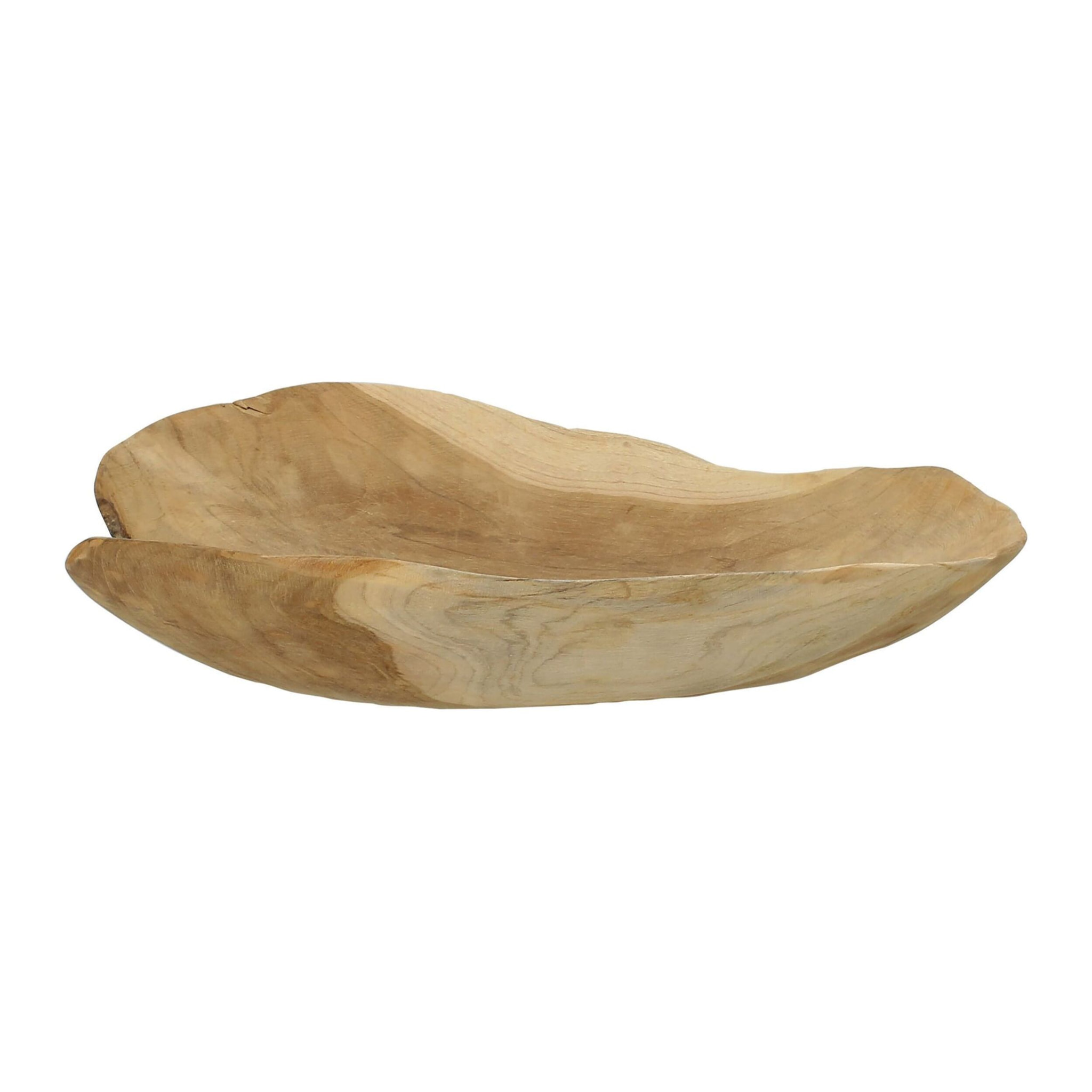 COUPE EN BOIS DE TECK CREUSE DIAM35XHT8 CM EROSION