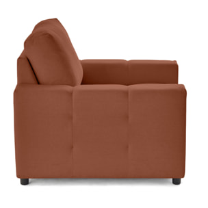 Crocus - fauteuil en tissu - Rouille