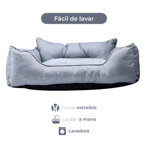 Cama para mascota con funda extraíble de Benetton color gris