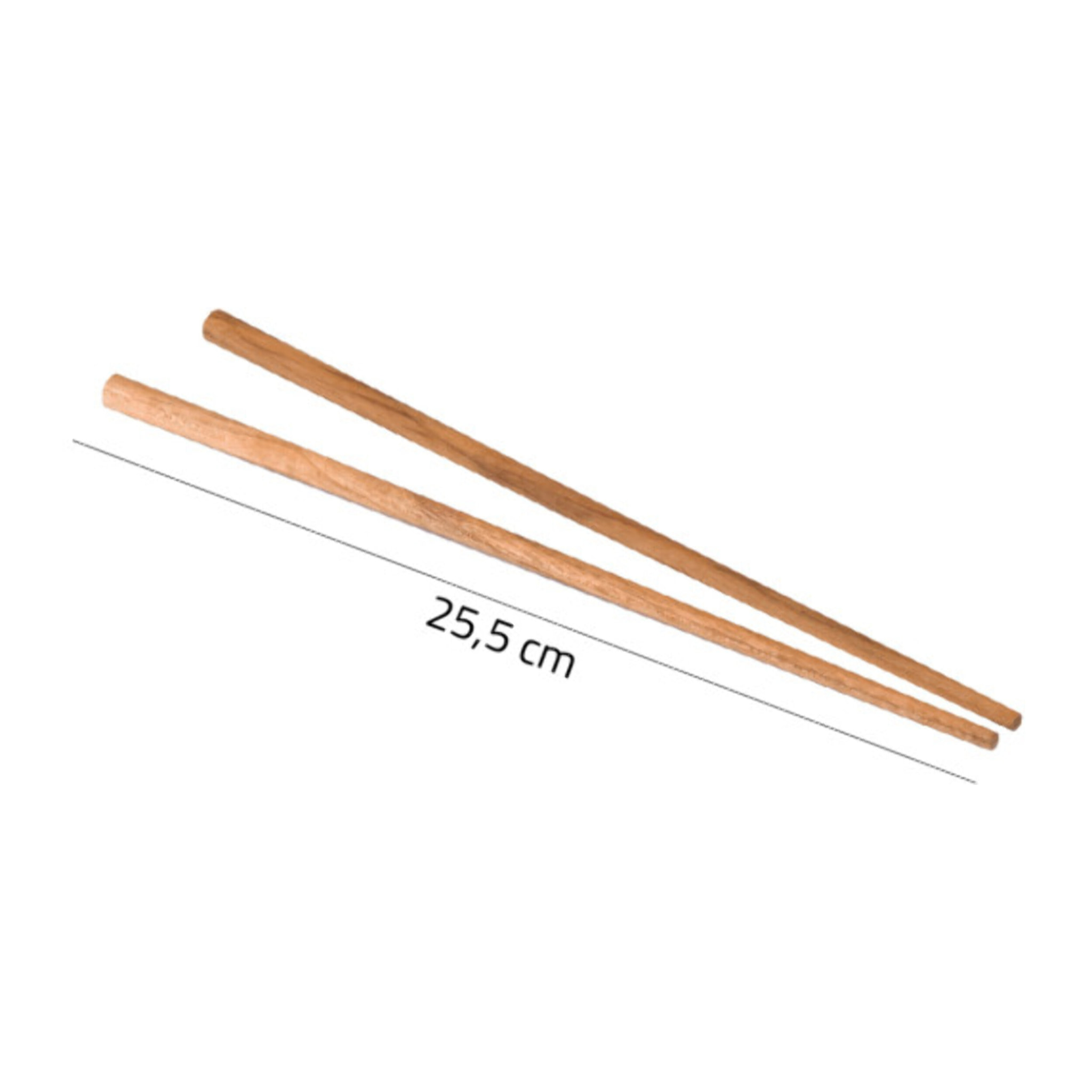 Paire de baguettes chinoises réutilisables en bois de teck - CINDY