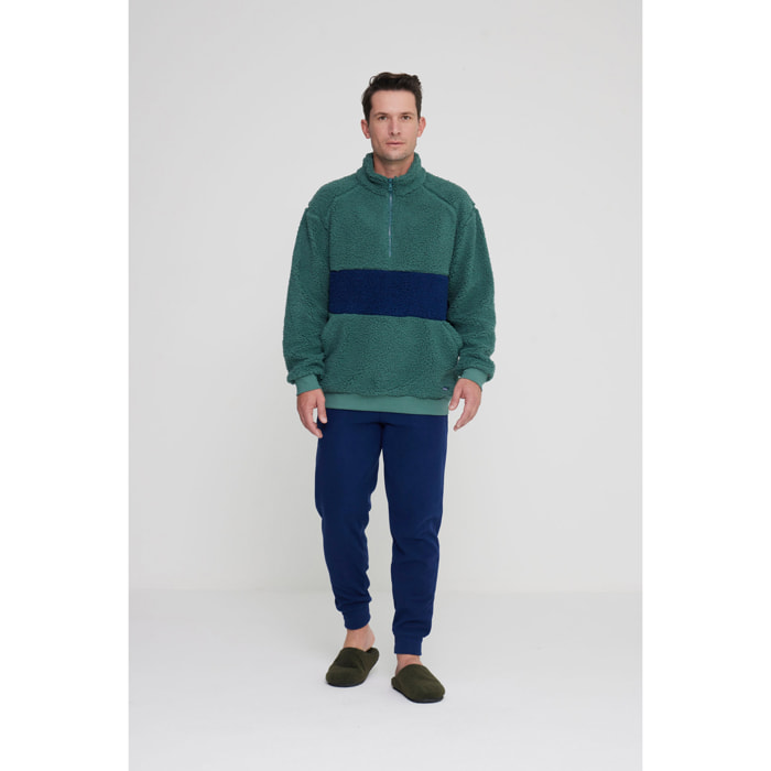 Pigiama uomo spider in eco pelliccia con zip Noidinotte