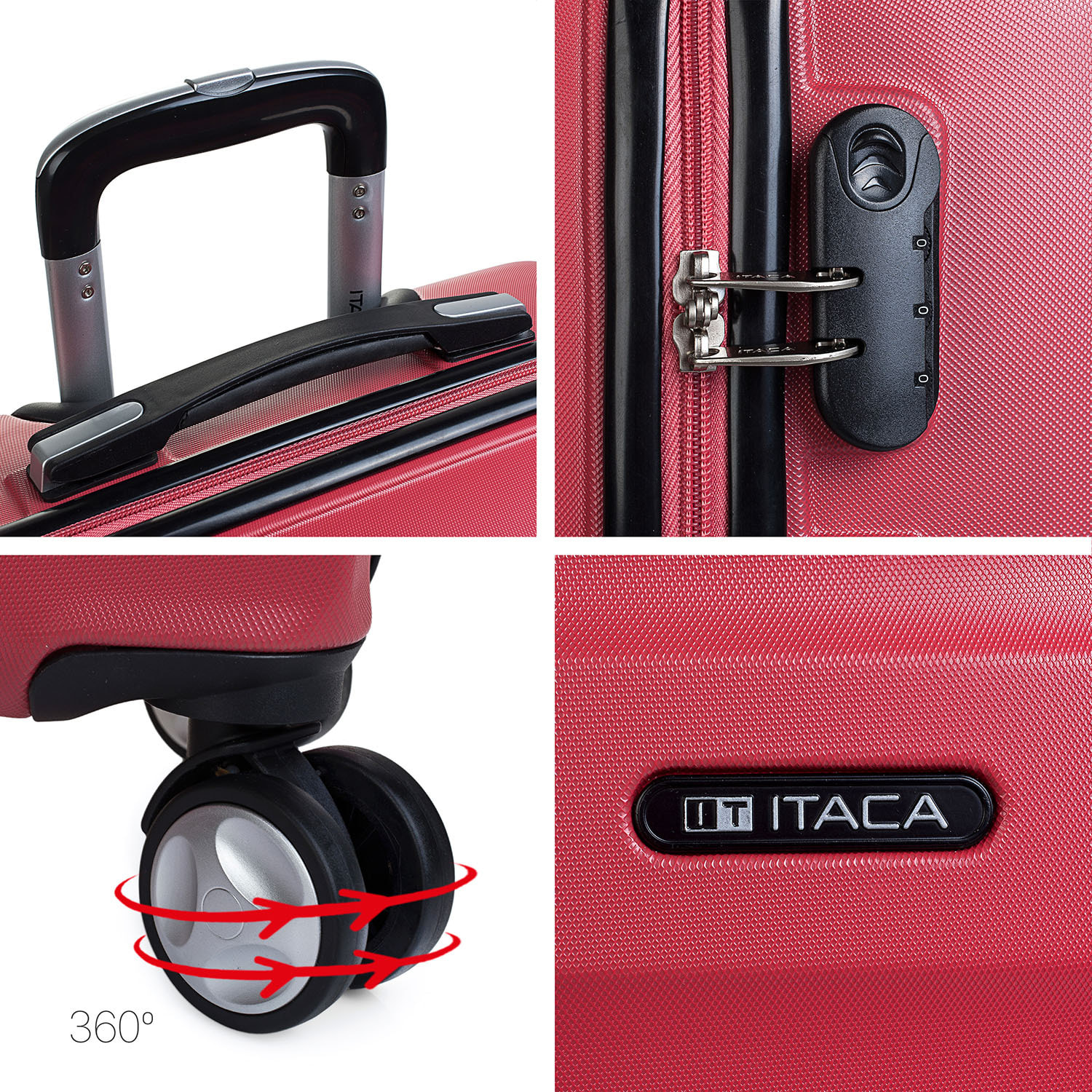 Maleta Itaca Elba Set De 3 Unidades Coral