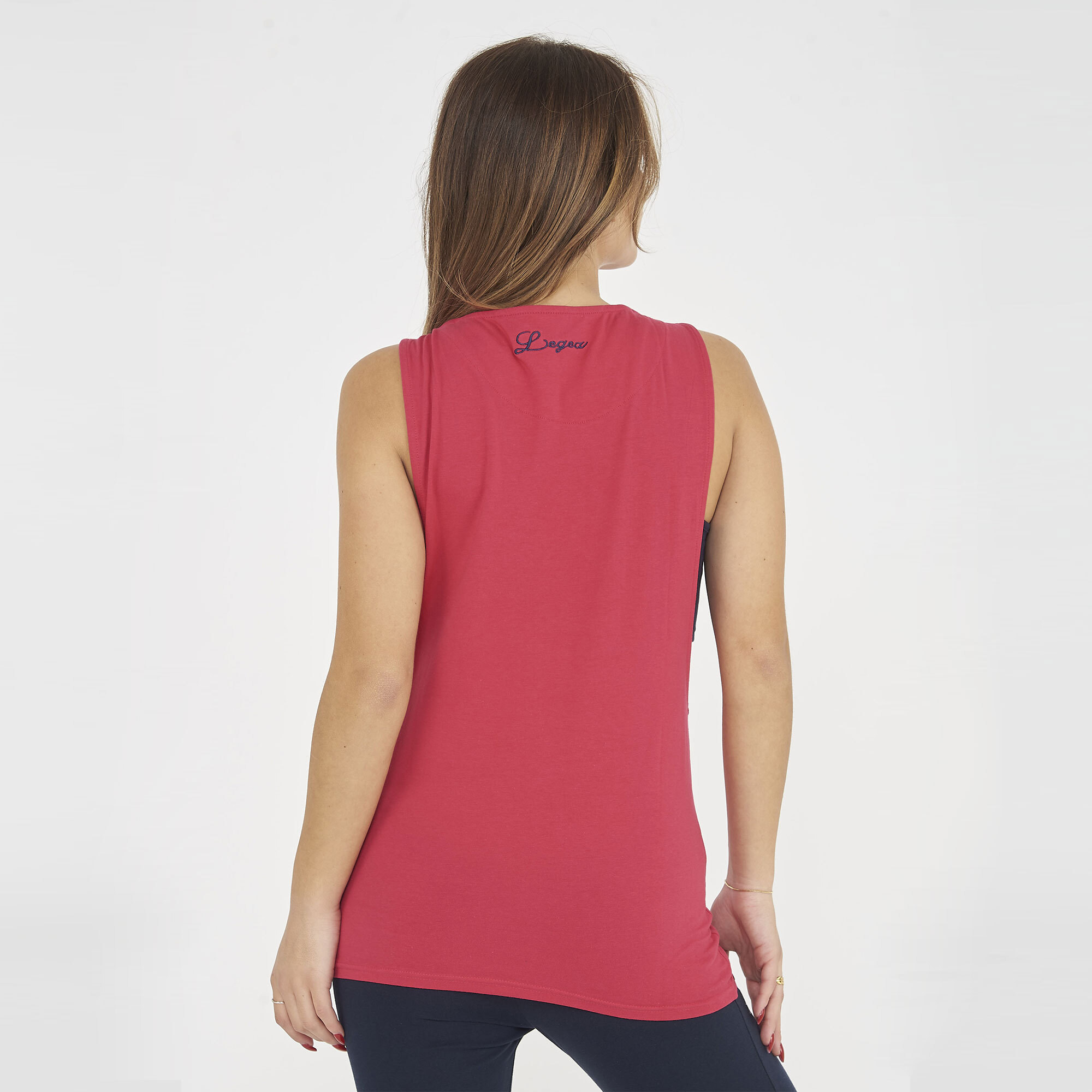 Canotta palestra da donna NISHER rosa scuro