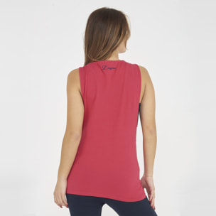 Canotta palestra da donna NISHER rosa scuro