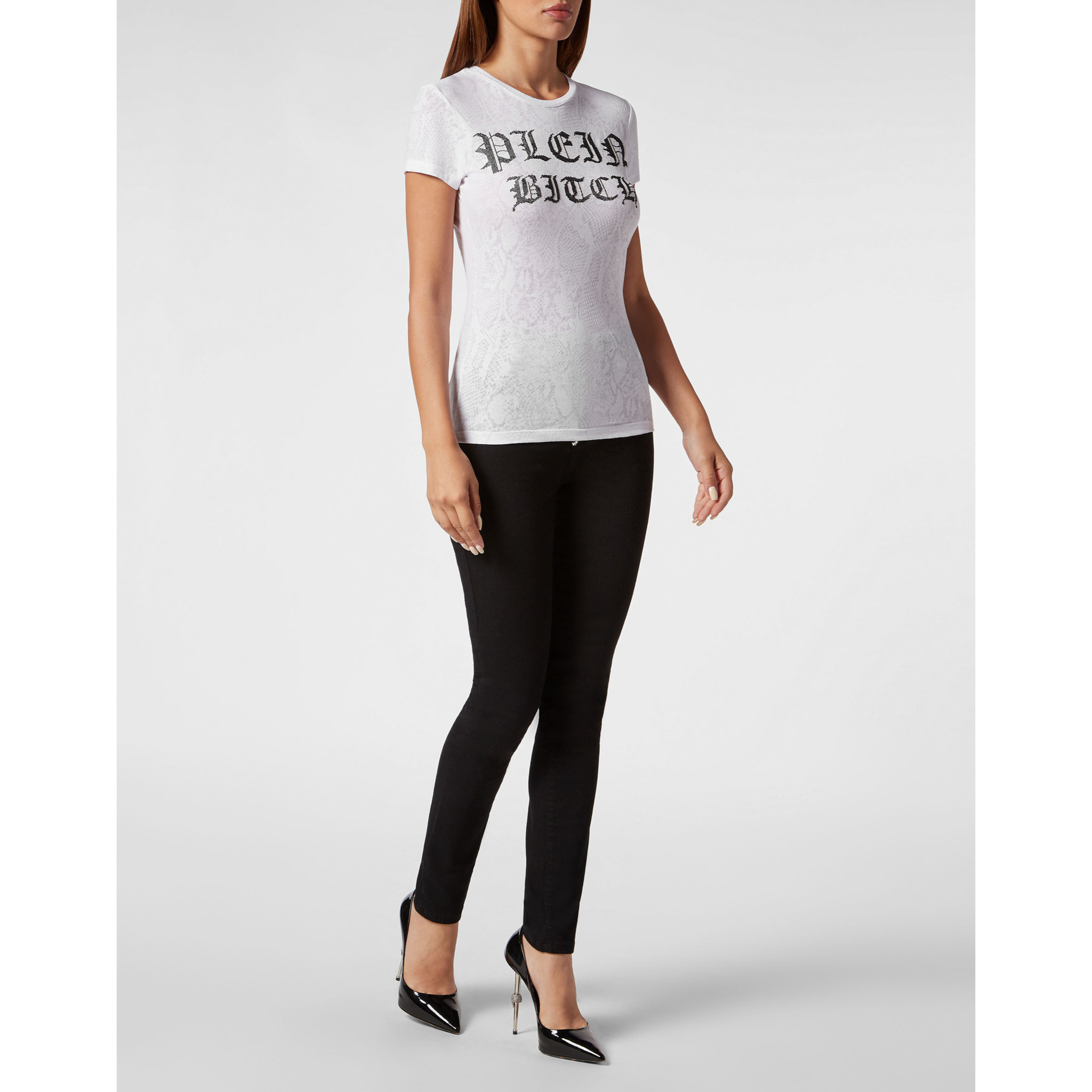 PHILIPP PLEIN Maglietta taglio Slim GOTHIC PLEIN
