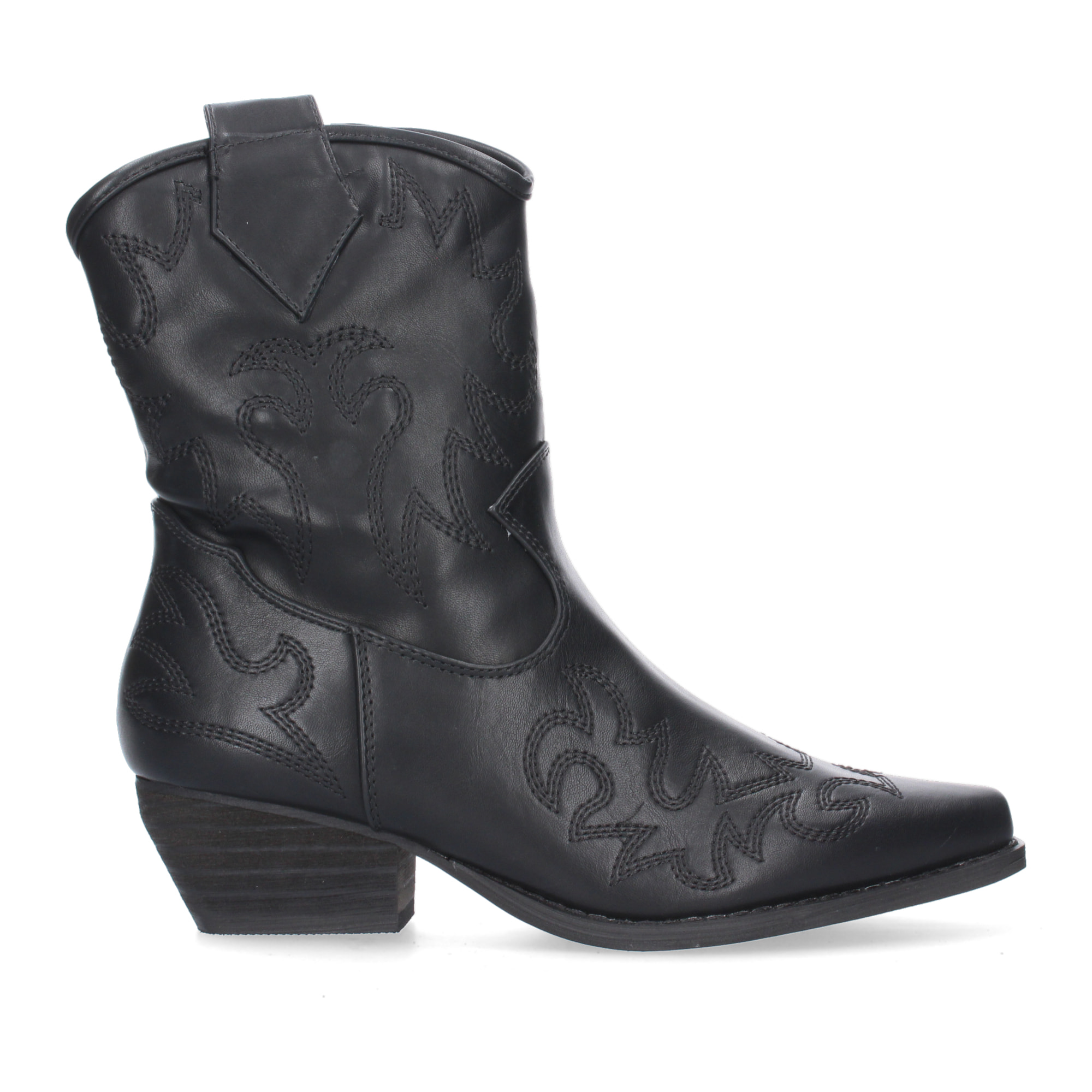 Botin de tacon comodo para mujer