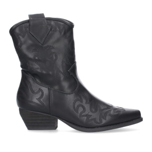 Botin de tacon comodo para mujer