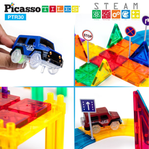 PICASSO TILES PISTA DE CARRERAS MAGNETICA 30 PIEZAS