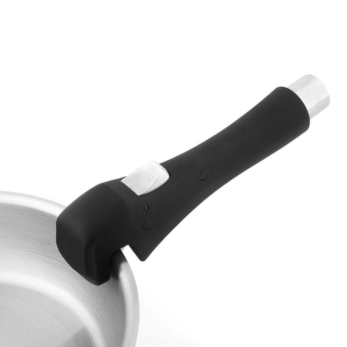 3 poêles 20 24 28 cm amovible inox 18 8 induction