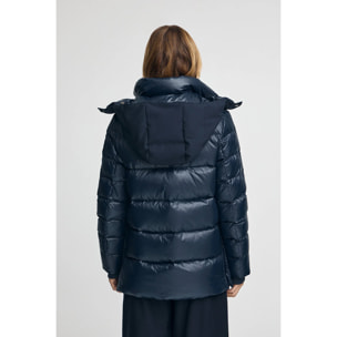 Chaqueta de plumas Ofelia azul marino con logo Polo Club