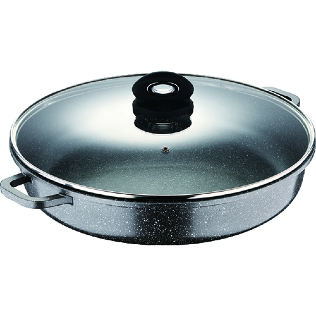 Cacerola baja con tapa 36X7.5CM 6L aluminio fundido Bergner Orion