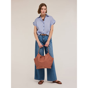 Motivi - Camisa de manga corta de lino - Light - blue