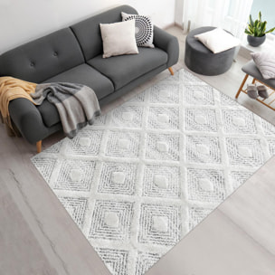 Tapis salon et chambre tissé motif scandinave CEGO