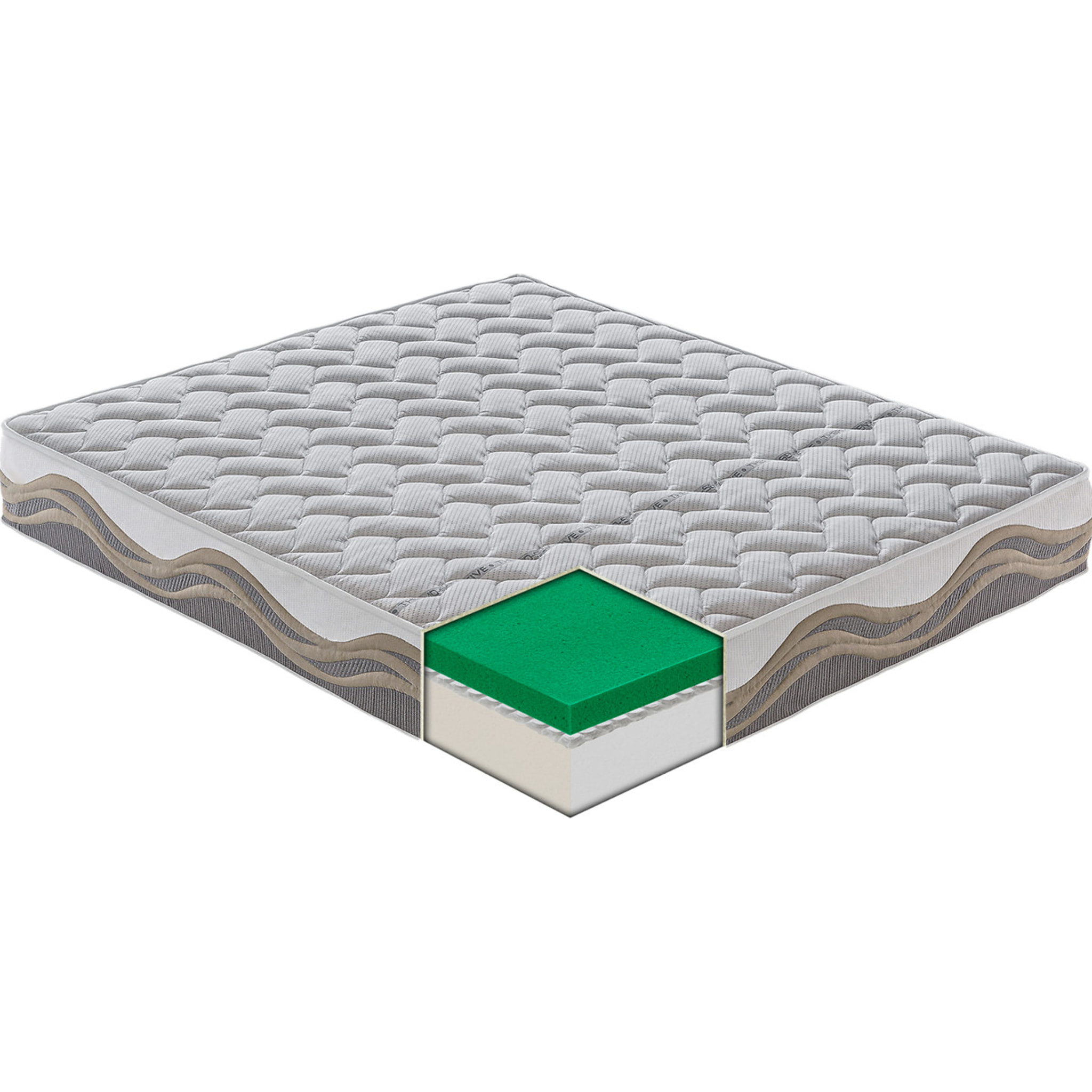 Materasso 100x190 Micromolle e Memory Foam Fresco - Alto 26 cm - Sfoderabile - Tessuto Thermosensitive