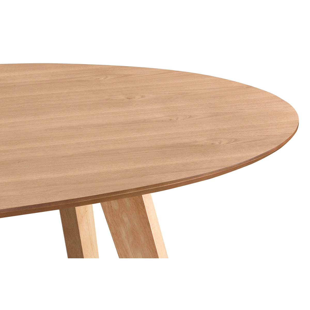 Table à manger design scandinave ovale bois clair L160 cm MARIK