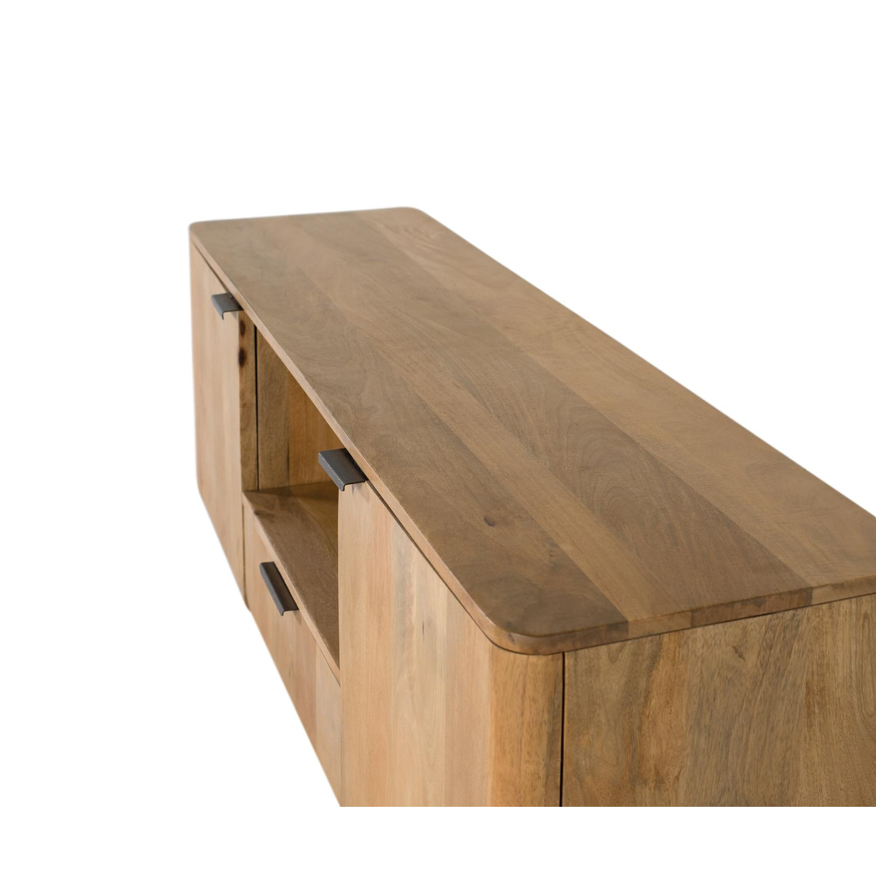 Mueble TV de Madera de Mango 160 Cm Estilo Rústico Moderno