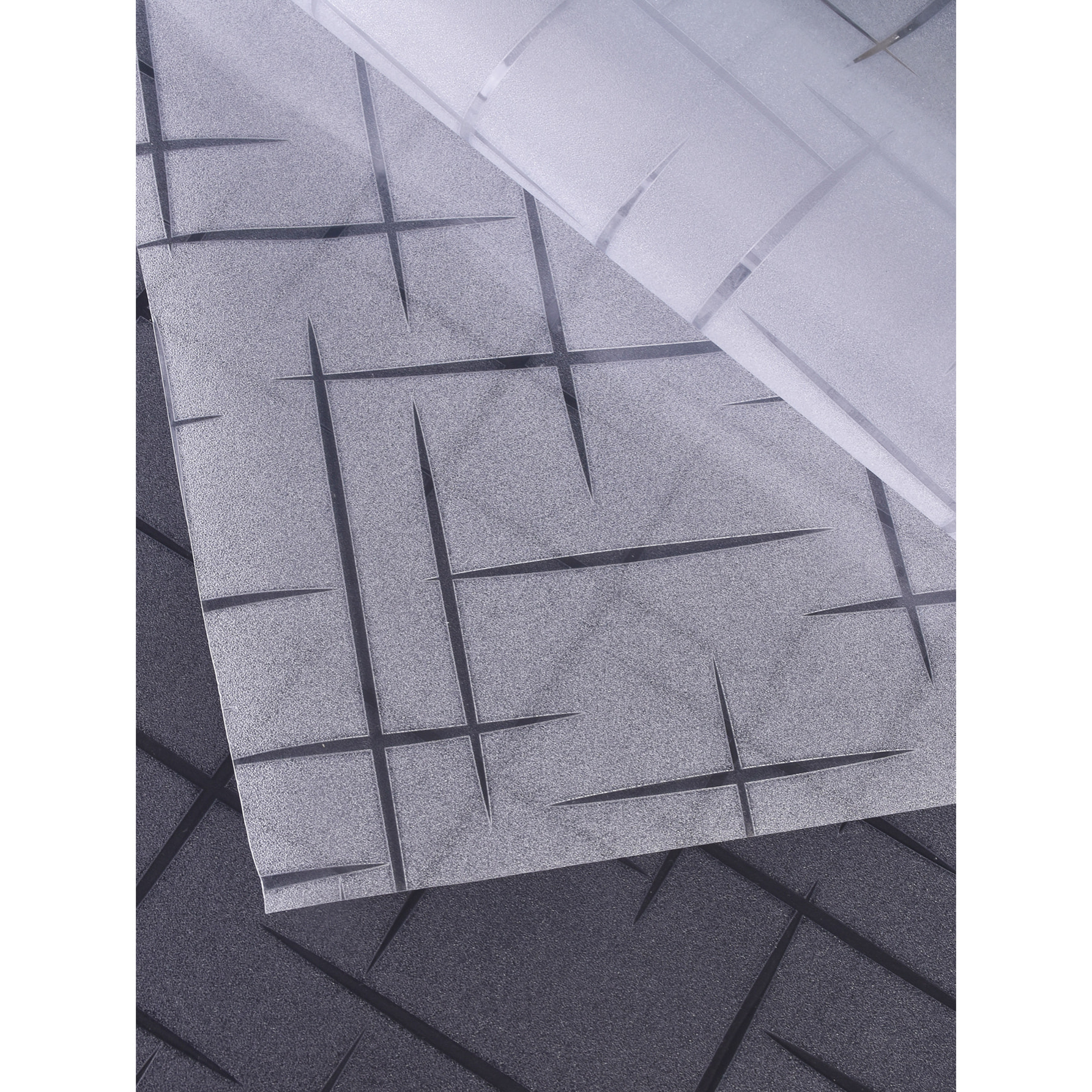 Rouleau occultant vitrostatique étoiles design pour fenêtre au mètre - Film Anti Regard Electrostatique Occultant Vitre Anti UV