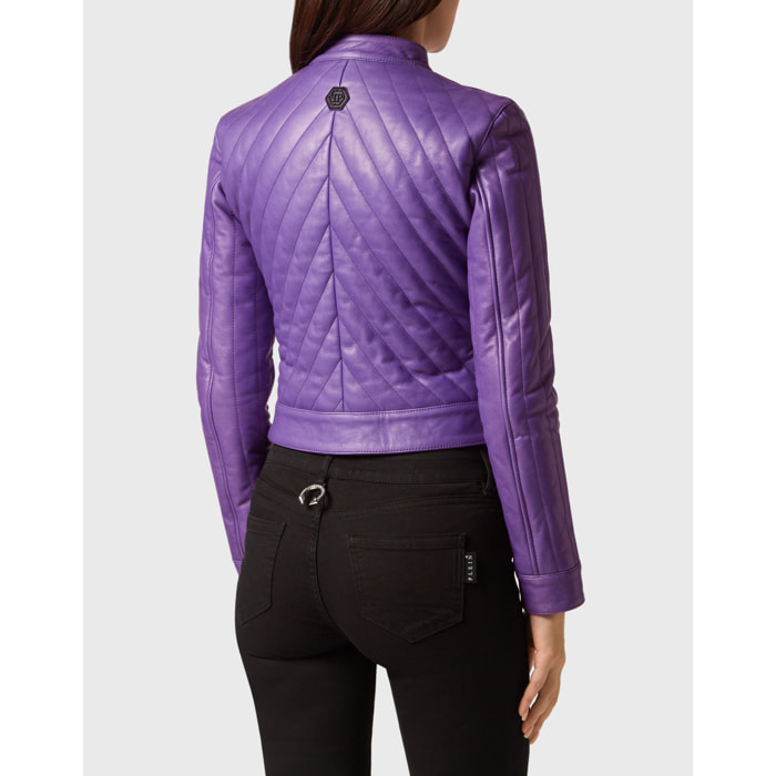 PHILIPP PLEIN Leather Biker