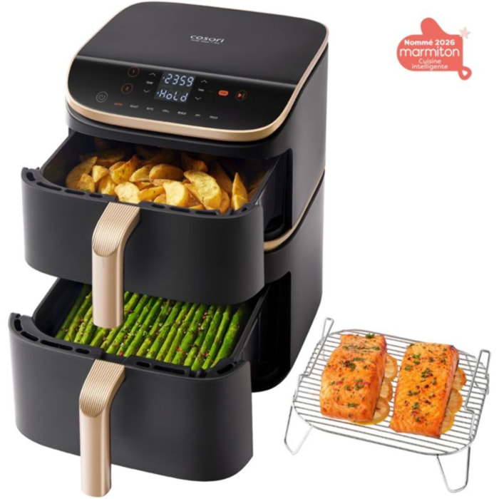 Friteuse sans huile COSORI KOSP0040EUN Turbo Tower Pro Smart, 10,8 L, panier céramique