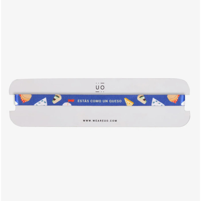 Pulsera Tela "Estás como un queso"