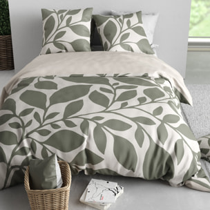 Parure housse de couette 3pcs 100% coton 57 fils nais