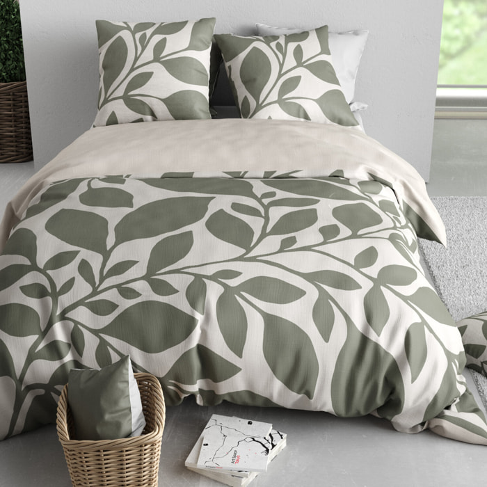 Parure housse de couette 3pcs 100% coton 57 fils nais