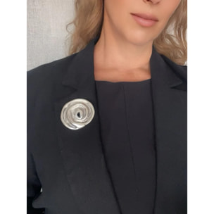 Broche Señales en plata 10µ diseño Gloria Mago envejecido vintage