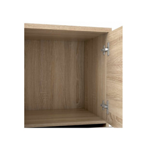 Commode 2 portes 4 tiroirs en bois - 5 coloris - SKY