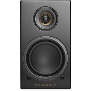 Enceinte bibliothèque active TRIANGLE LN01A ELARA NOIR MAT X2