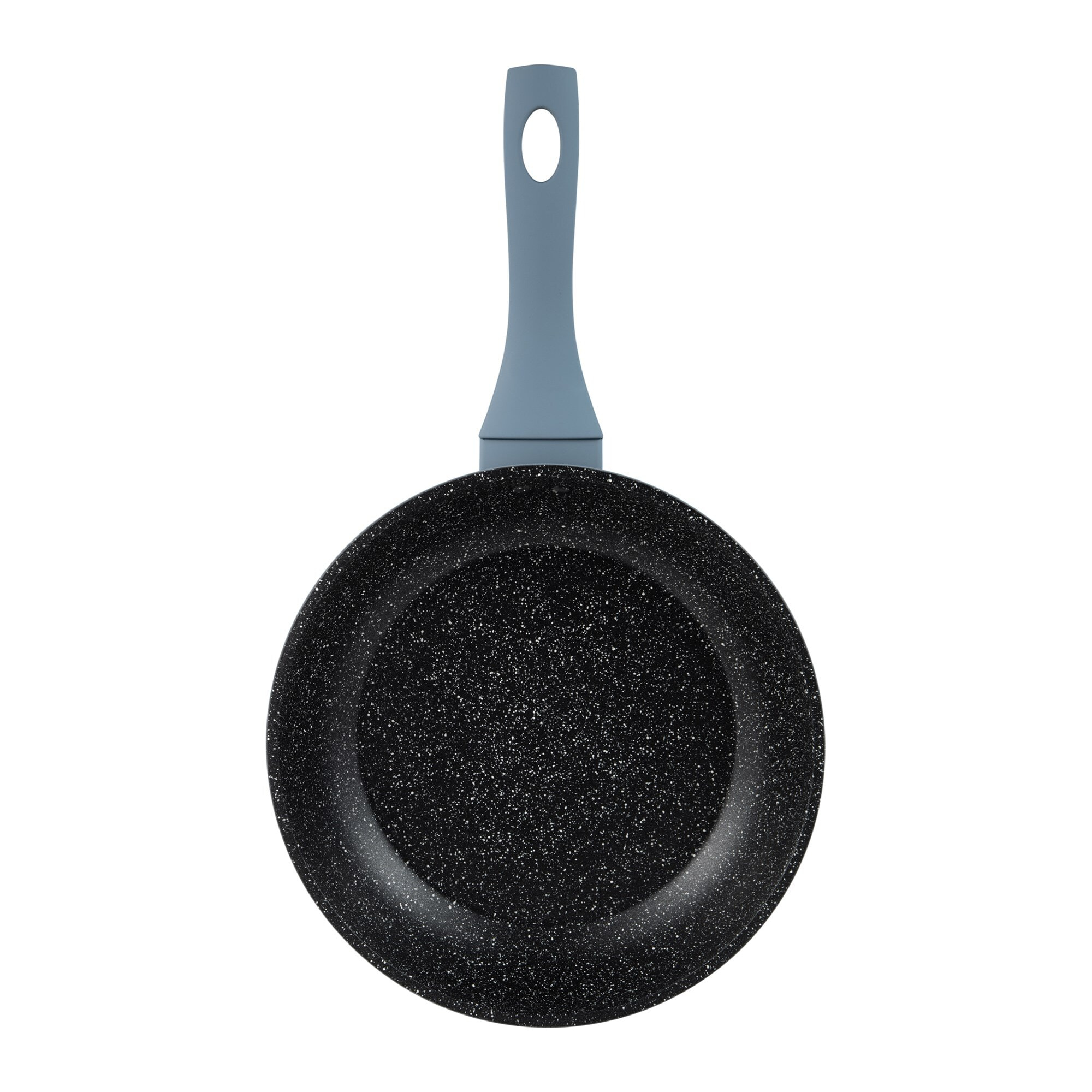 Juego de 3 sartenes ø18ø22ø26cm en aluminio forjado mangos azules niza san ignacio