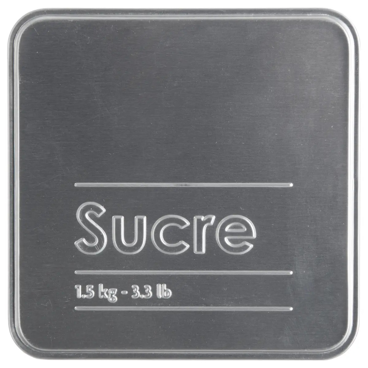 Boîte à sucre poudre métal "Black Edition" noir