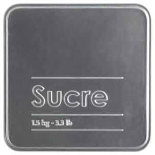 Boîte à sucre poudre métal "Black Edition" noir