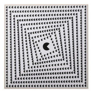 Cuadro Pacman Espiral 100x3x100 Cm